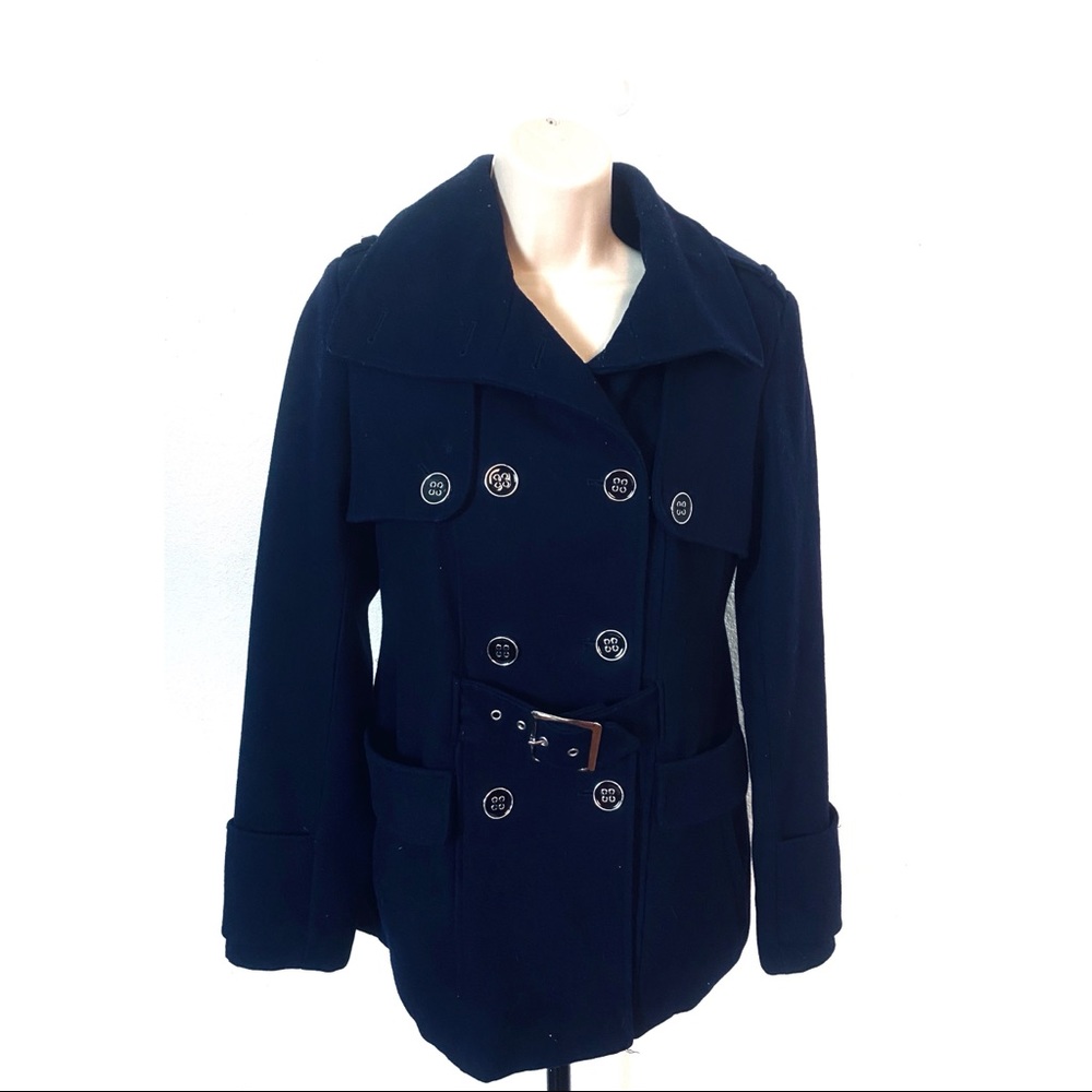 Green With Envy  Navy Blue Peacoat   Size Small